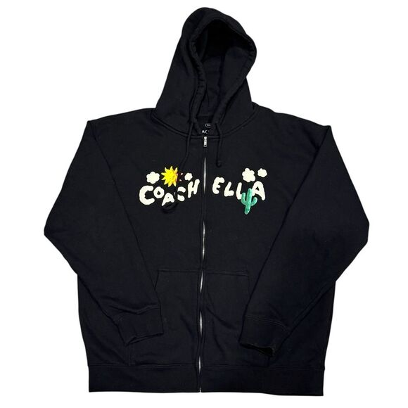 Coachella 2023 Lineup Full Zip Hoodie Sweatshirt Sz XL - Picture 1 of 5